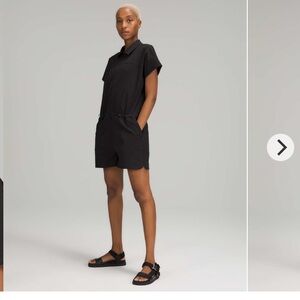 Lululemon Black Zip-Up Romper NEW